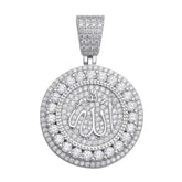 Allah Round PavΓ© Moissanite Pendant SterlingTomorrow